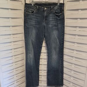 Lucky Brand Dark Wash Denim Dungarees Size 14